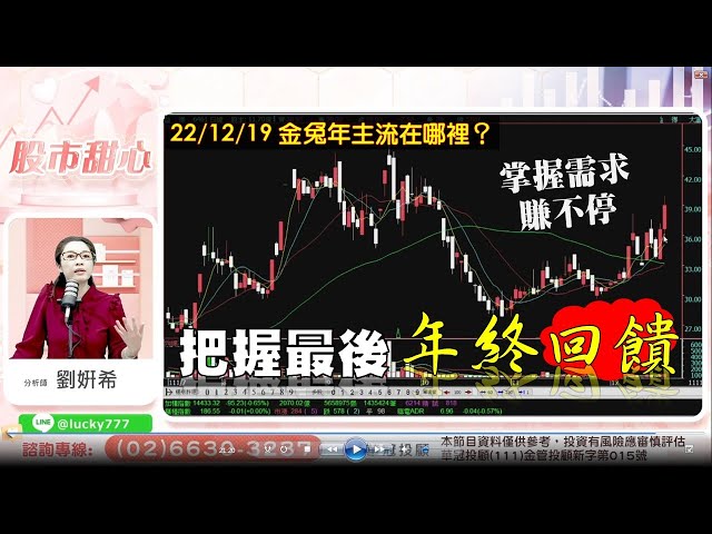 12/19【甜心盤後影音】金兔主流在哪裡？掌握需求賺不停，把握最後年終回饋