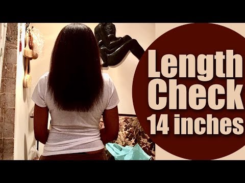 1st YouTube video about how long is 14 inch hair