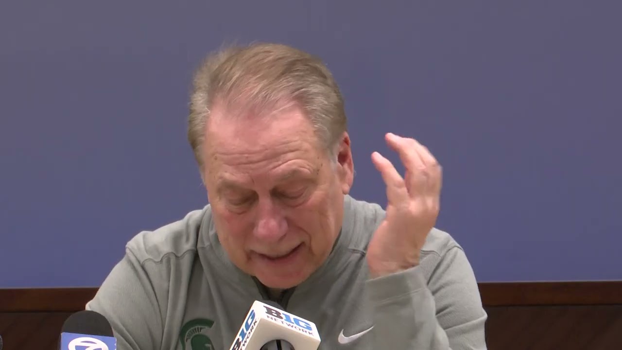 Tom Izzo speaks after MSU takes over first in the Big Ten with win over Michigan