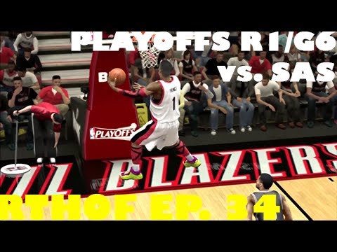 NBA 2k13 My Career Playoffs R1/G6 vs. Spurs - Is Scoring 15 in the Last 2 min Enough? | RTHOF EP.34