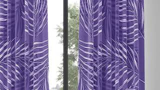 Комплект штор «Ломгенс (фиолетовый)» — видео о товаре