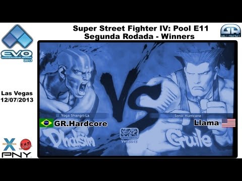 EVO 2k13 GR.Hardc0re (Dhalsim) VS Llama(Guile) - Pool E11