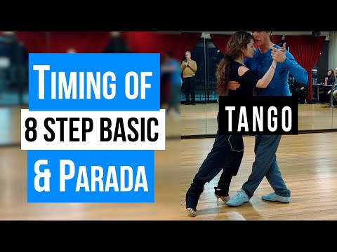 TANGO: Timing of 8-Step Basic and A Parada (1-7-2025)