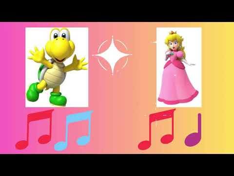 Rhythm Battle: Super Mario Brothers! Half-note, quarter note, quarter rest, eighth notes