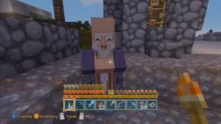 Minecraft How to Trade with Villagers on Xbox360