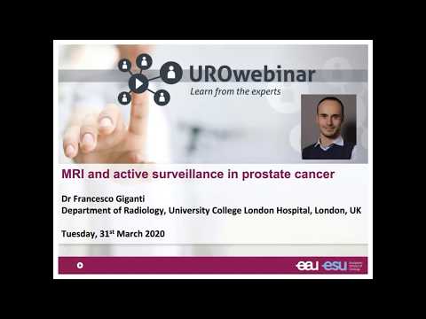 Urowebinar: MRI and active surveillance in prostate cancer