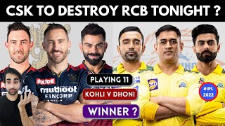 Virat Kohli to score 100 vs Dhoni ? CSK vs RCB Preview IPL 2022 | CSK vs RCB Playing 11 2022