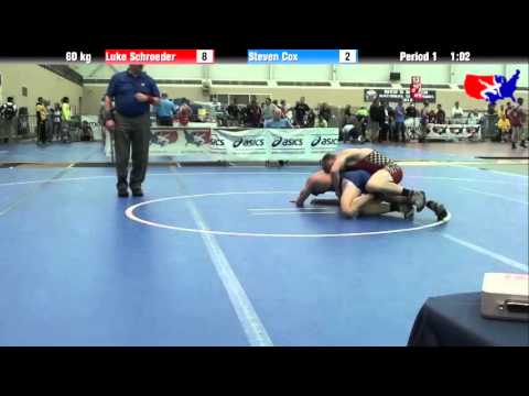 Luke Schroeder vs. Steven Cox at 2013 ASICS University Nationals - FS