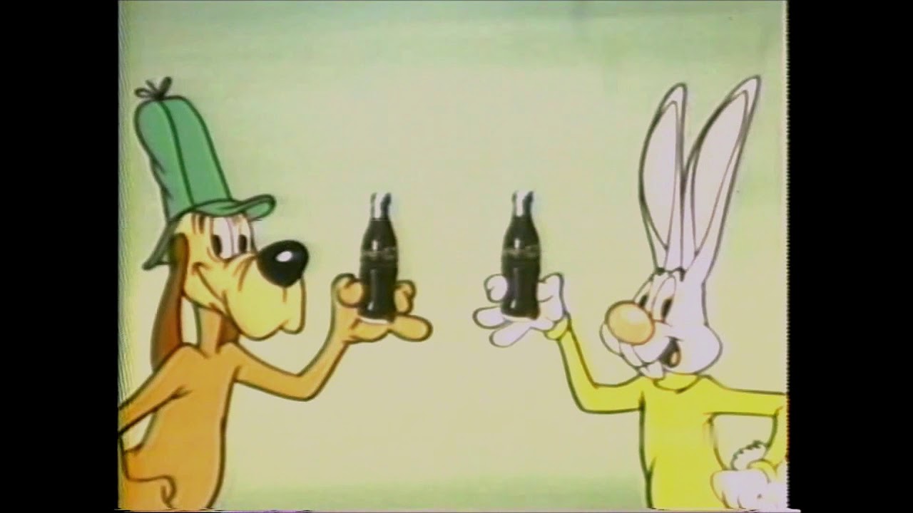 1953 CC-5 "The Hound And The Rabbit" (Walter Lantz) - Coca-Cola advertising cartoon - 55 seconds