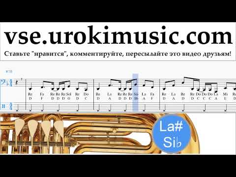 Уроки Тубы Axel F - Crazy Frog Ноты Самоучитель um-i821