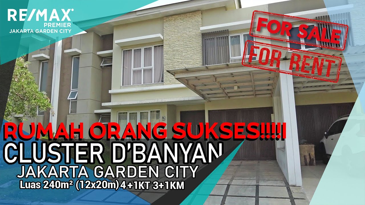2-story house 12x24 294m in Cluster Dbanyan 56 Jgc Jakarta Garden City