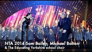 Sam Bailey & Michael Bolton Open the show at the NTAs 2014