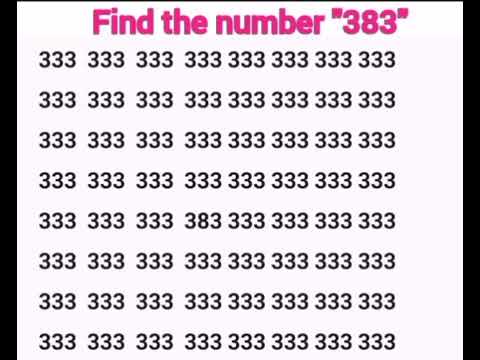 find the number 383