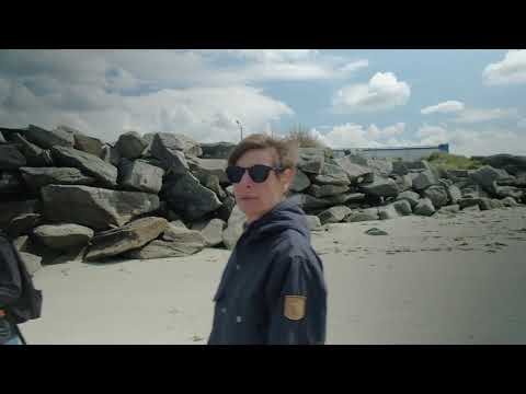 Ballade sur la plage de Collignon avec Melba