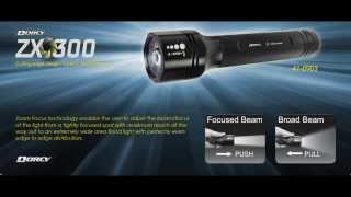 Dorcy International 346 Lumen Zoom Focus Flashlight - Beam Distance: 302 Meters