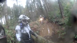 preview picture of video 'Highlights from riding Tahuya state forrest in washington'