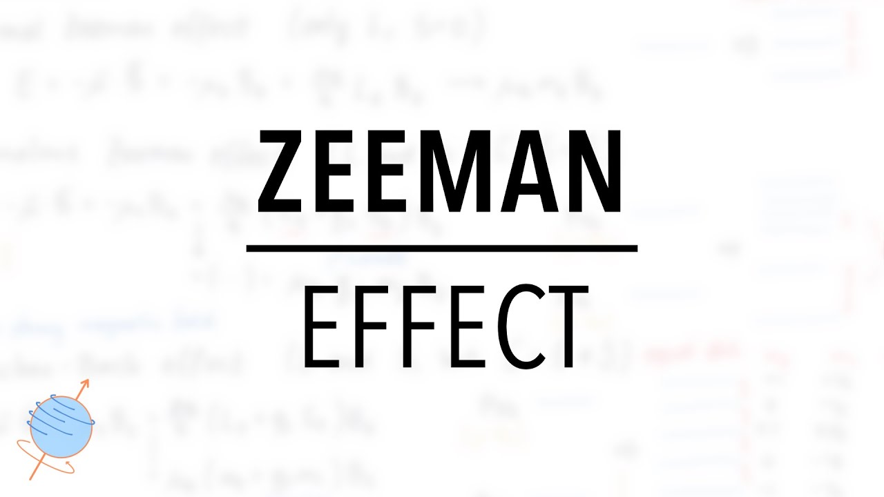 Zeeman Effect | Normal, Anomalous & Paschen–Back Effect