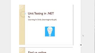Introduction to Unit Testing with NUnit - Part 1