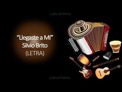 Llegaste a mi Silvio Brito en letra