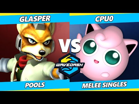 Wavedash 2023 - Glasper (Fox) Vs. CPU0 (Jigglypuff) Smash Melee - SSBM