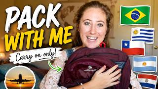 Pack with Me for South America 🇧🇷🎒🇦🇷 | Solo Female Traveler!
