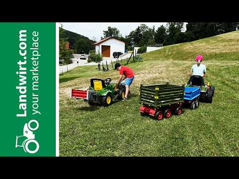 500 Watt Fahrspaß: Trettraktoren mit E-Antrieb