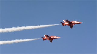 preview picture of video 'The Red Arrows full display rehersal at R.A.F Cranwell (18.02.2013)'
