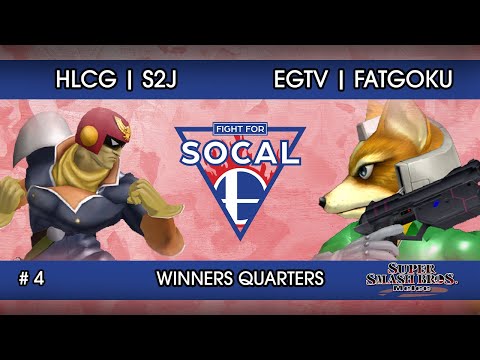 Fight For SoCal 4 - HLCG | S2J (Falcon) VS EGtv | FatGoku (Fox) - SSBM - Winners Quarters