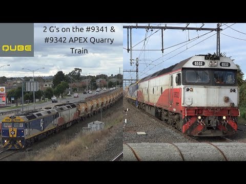 2 G's on the #9341 & #9342 APEX Quarry train | G532 & G512 | (9/7/2018)