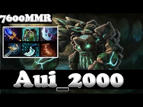 Aui_2000 7600MMR Plays Tiny Vol 1 - Ranked Match Gameplay - Dota 2