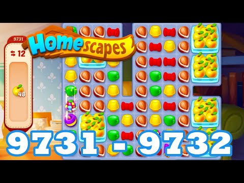 Homescapes Level 9731 - 9732 HD 3 - match puzzle game | Gameplay Walkthrough | android | IOS
