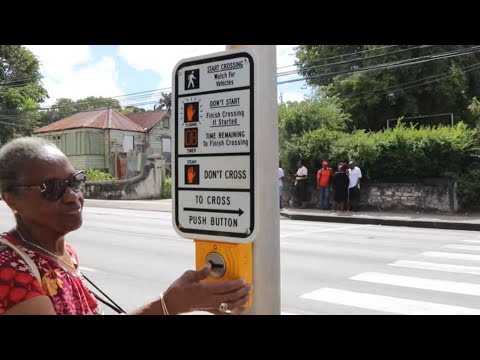 New audible pedestrian traffic signals installed