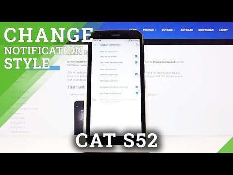 How to Hide Notifications in CAT S52 – Enable Notification Settings
