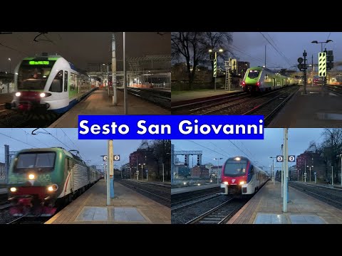 Treni nel tardo pomeriggio a SESTO SAN GIOVANNI! [parte 1/2]