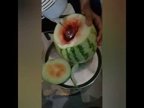 Easy water melon juice with beater