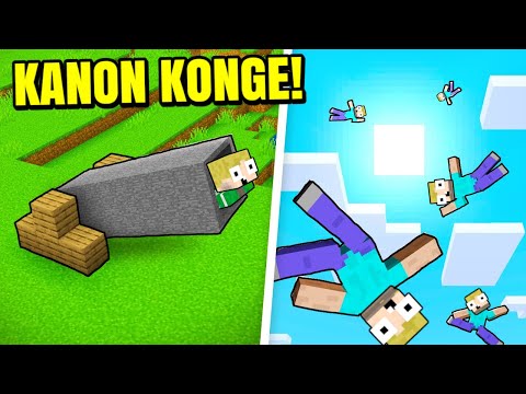 Jeg Bliver Skudt Ud Af KÆMPE KANON I Minecraft!!