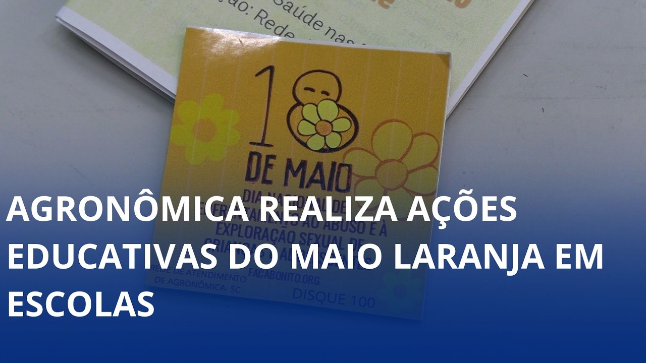 Agronômica realiza ações educativas do Maio Laranja nas escolas