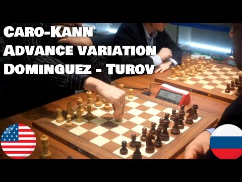 Principled Caro-Kann: Advance system with kingside threats | Dominguez - Turov
