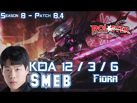 KT Smeb FIORA vs SINGED Top - Patch 8.4 KR Ranked