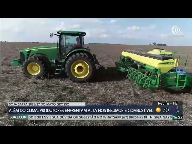 PRODUTORES DE LUCAS DO RIO VERDE AVANÇAM NO PLANTIO DA SOJA