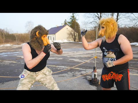 JANUSZ WALCZY Z SOMSIADEM W KLATCE ||  Kabaret Czwarta Fala ft. Gradu