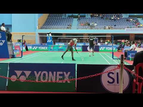 Kiran George Vs Sankar Subramanian senior national badminton match #badminton