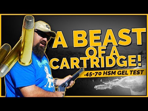 A Beast of a Cartridge! .45-70 HSM 430gr +P RNFP Gel Test