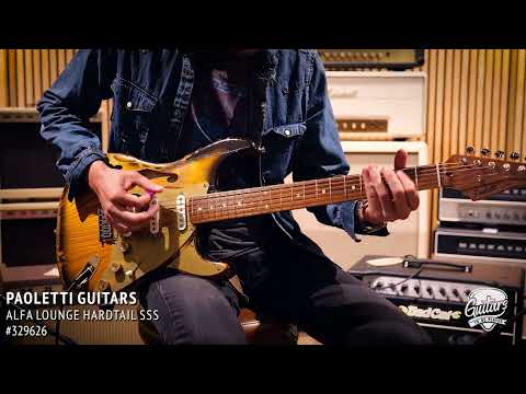 Paoletti Alfa Lounge SSS “Stratospheric” Thinline Hardtail S-Style – 2-Tone Sunburst image 11