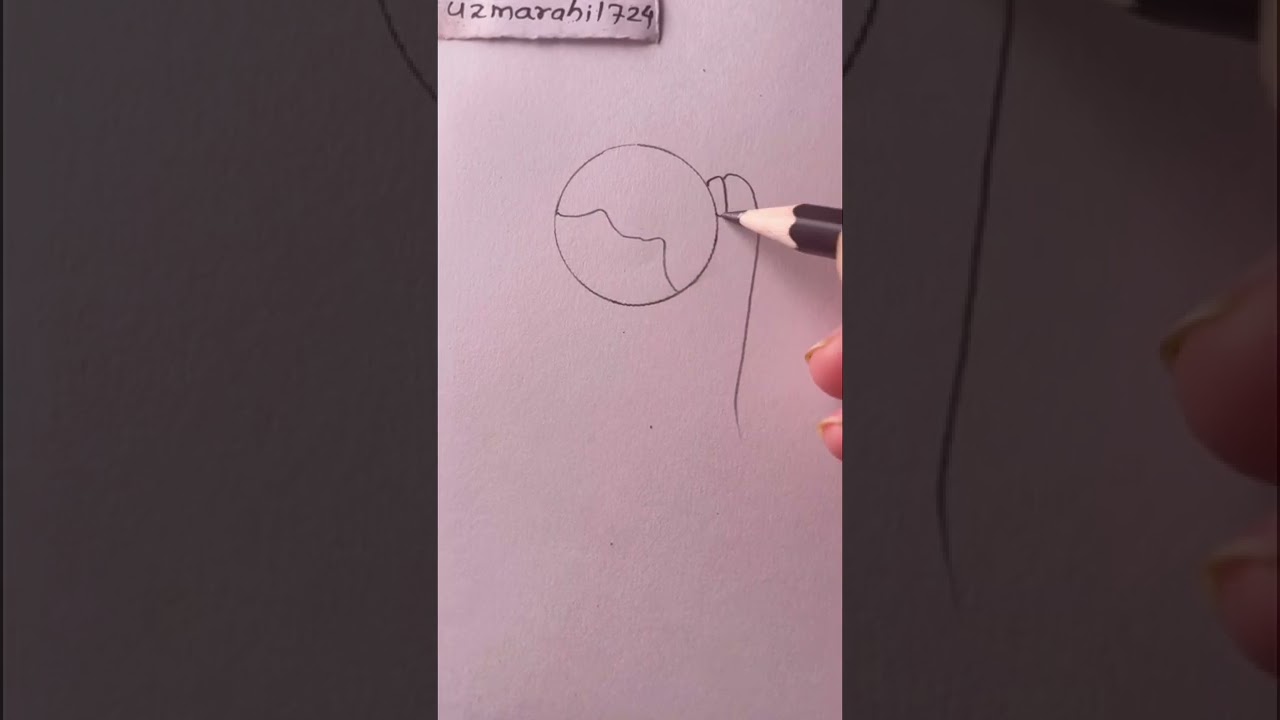 Easy way to draw ponytail
