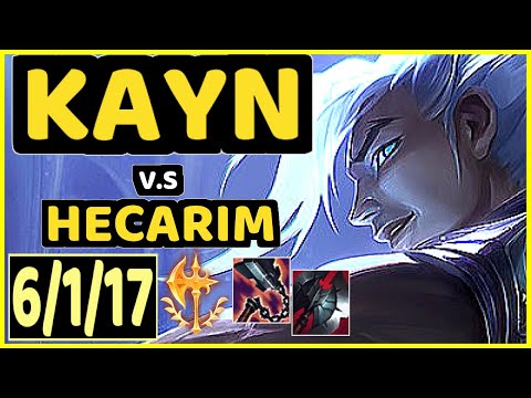 CARIOK (KAYN) vs HECARIM - 6/1/17 KDA JUNGLE GAMEPLAY - BR Ranked MASTER