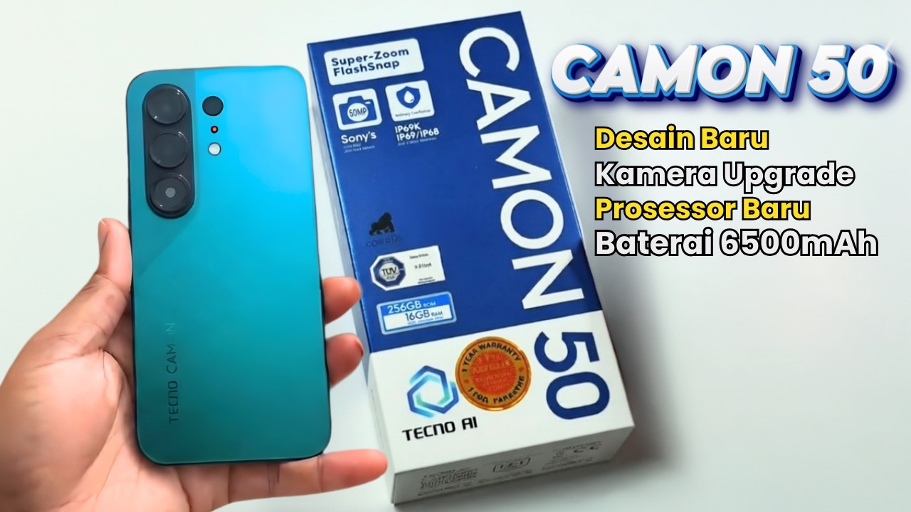 AKHIRNYA RESMI‼️TECNO CAMON 50 - SERBA BARU SIAP DOMINASI KELAS 2 JUTAAN?