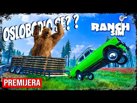 ZAROBIO MEDVJEDA U KAMP KUĆICI A ONDA NASTAO HAOS! (Ranch Simulator)