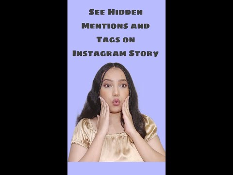 How to see hidden mentions & tags on instagram story #shortindia #rainaandrenuka #instagramhacks