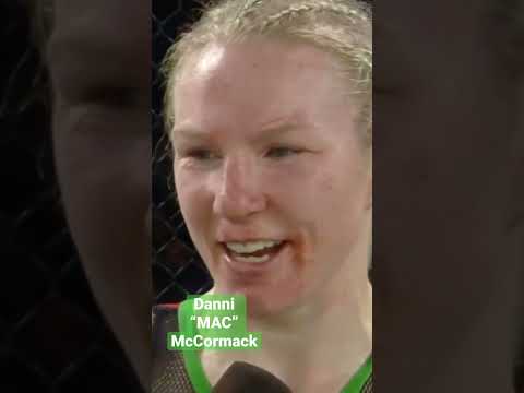 #MMA fighter Danni McCormack keeps it real during her post-fight interview after win at #Invicta 50